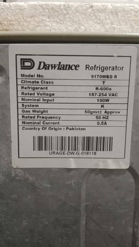 Dawalance Refrigerator FOR SALE 7