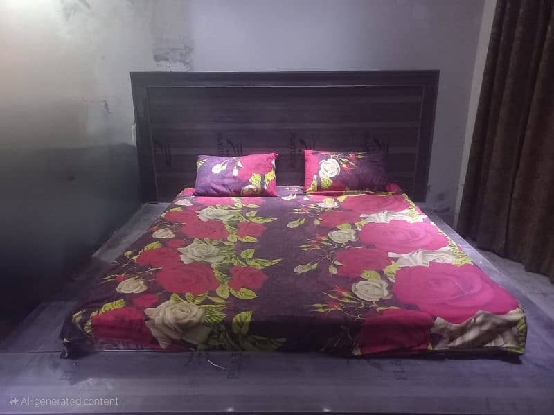 King Size Bed | Made of UV Sheet | Strong & Heavy | Dark Brown Colour 0