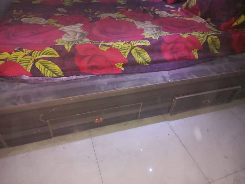 King Size Bed | Made of UV Sheet | Strong & Heavy | Dark Brown Colour 3