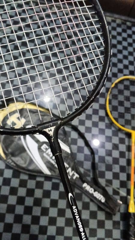 A gently used, top-quality racket. 2