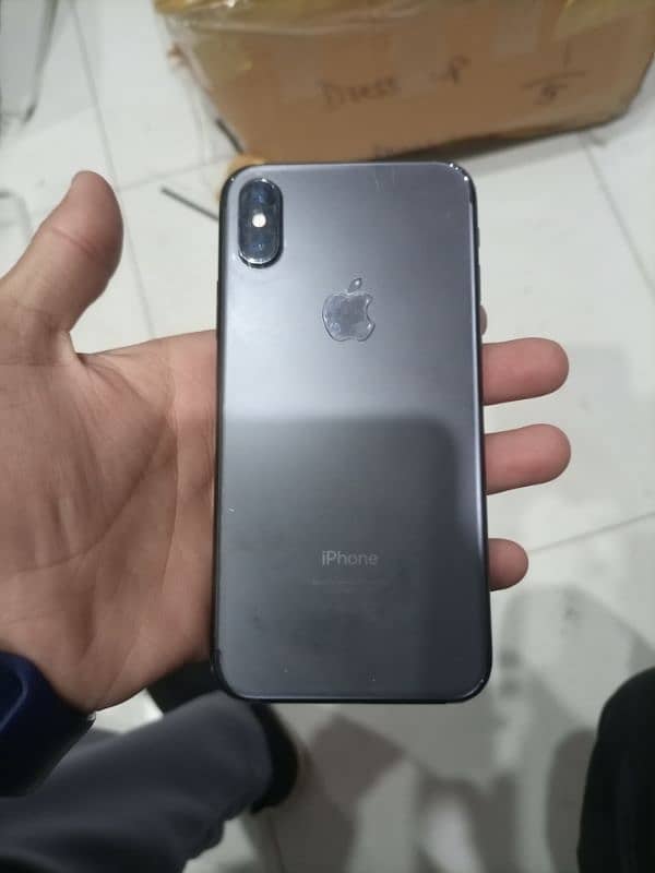 iphone x_PTA approved 64 gb with box panel change face id active 1