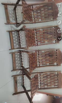 wolnut folding wood chairs