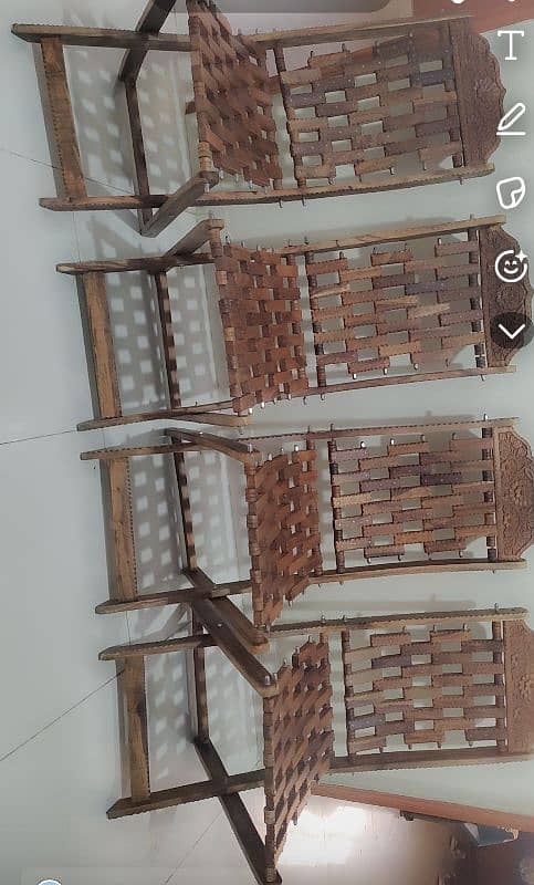 wolnut folding wood chairs 0