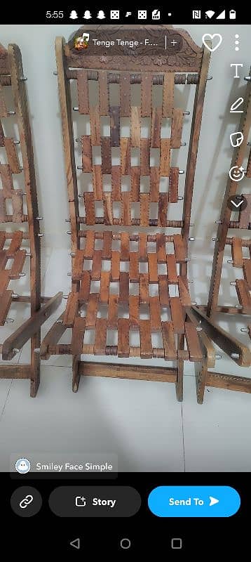 wolnut folding wood chairs 9