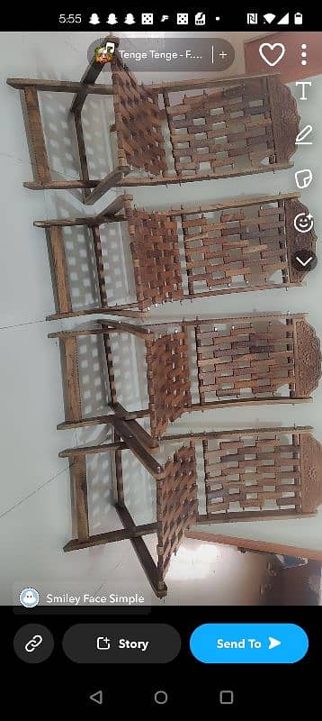 wolnut folding wood chairs 10