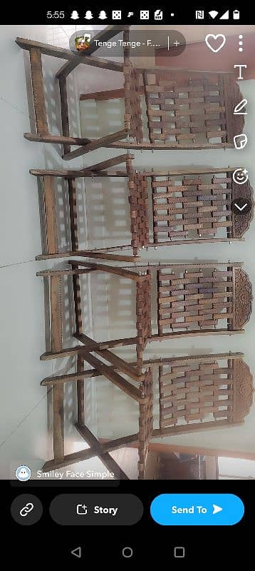 wolnut folding wood chairs 11