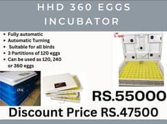 Automatic incubators|hatching machine| 360 eggs & brooders machines