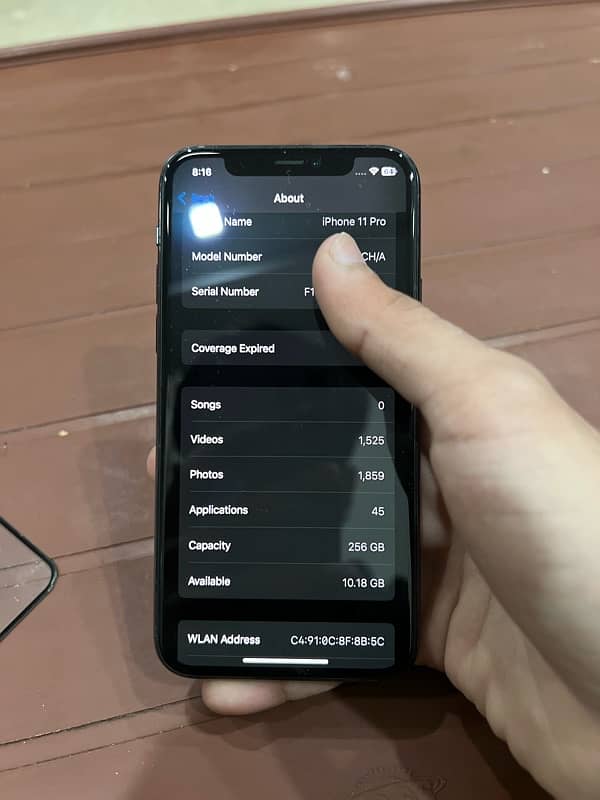 iphone 11 pro 256GB 8