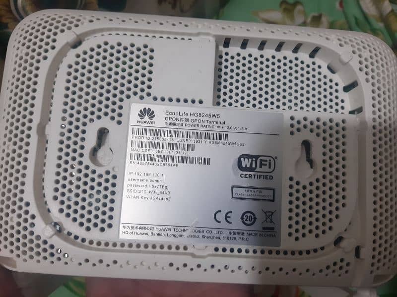 Huawei hg8245w5 fibre gpon router with 4 dual band antennas 2