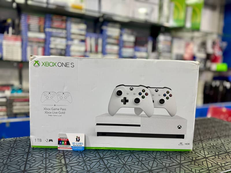 XBOX ONE S 1TB + 2 CONTROLLERS AVAILABLE AT MY GAMES 2