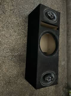 wooden speaker woofer box