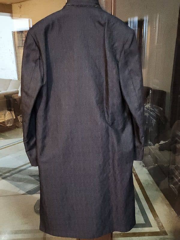 dark grey sherwani, next suit 1