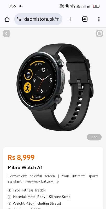 original Xiaomi Mi bro A1 smart watch 2