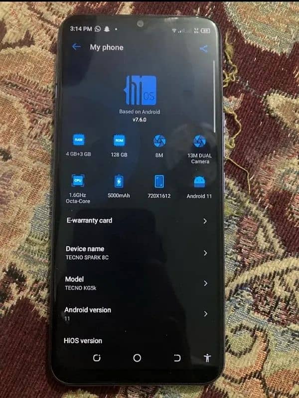 Tecno spark 8c 0