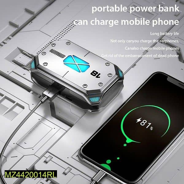 imported power bank Ear bods free delivery 2