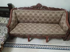 5 seater chinoiti style wooden sofa set