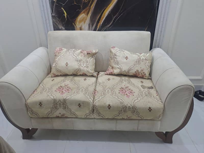 7 seater White Sofa. 1