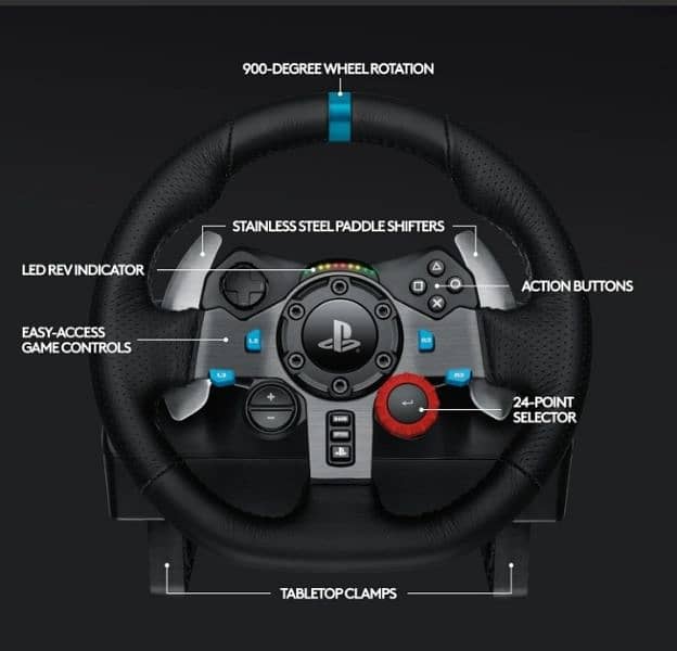 Steering wheel and pedals for pc 0