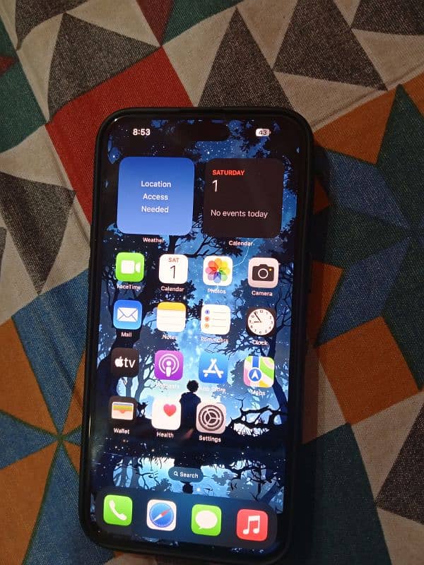 IPhone 15 Pro Max 256GB Blue titanium With Box Cabel & Back Case. 9