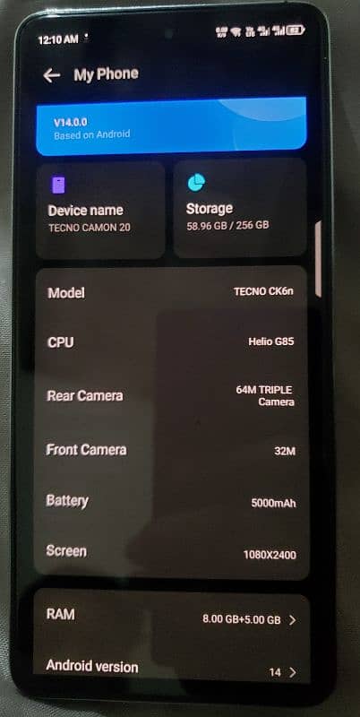 tecno camon 20 pro 1