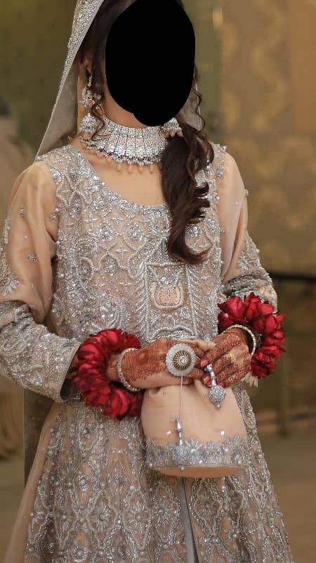 Embroidered Bridal walima maxi for sale 2