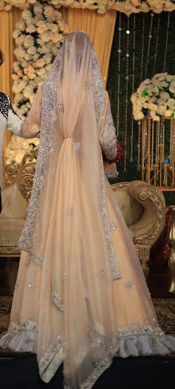 Embroidered Bridal walima maxi for sale 5