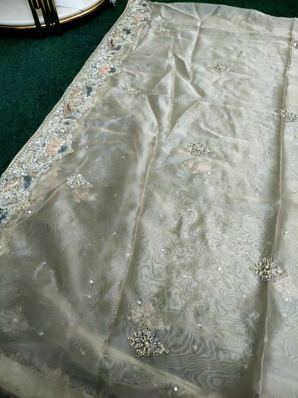 Embroidered Bridal walima maxi for sale 8