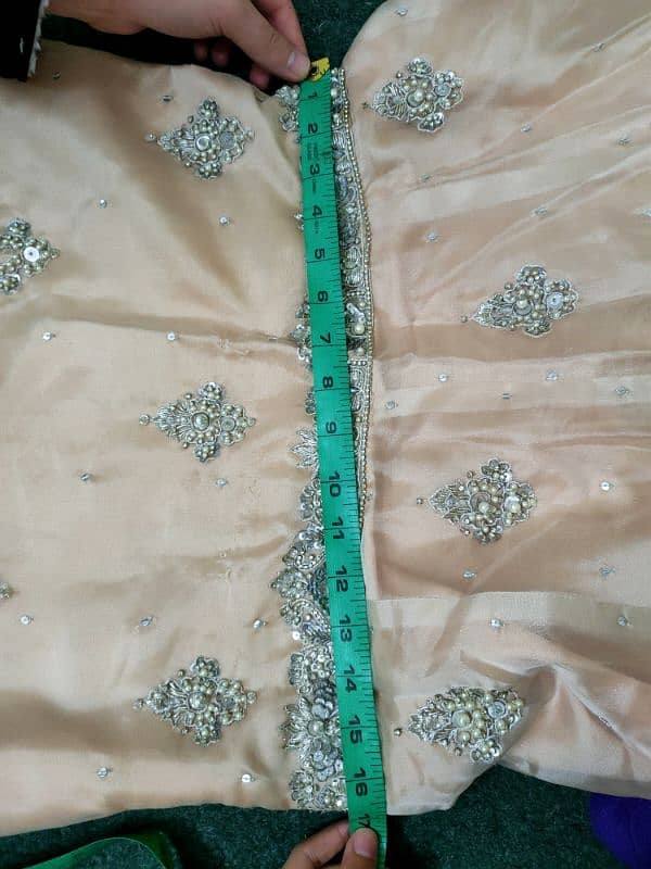 Embroidered Bridal walima maxi for sale 13