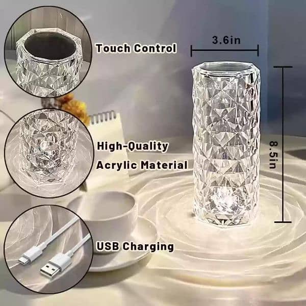 Rechargeable Touch Control Table lamp 3