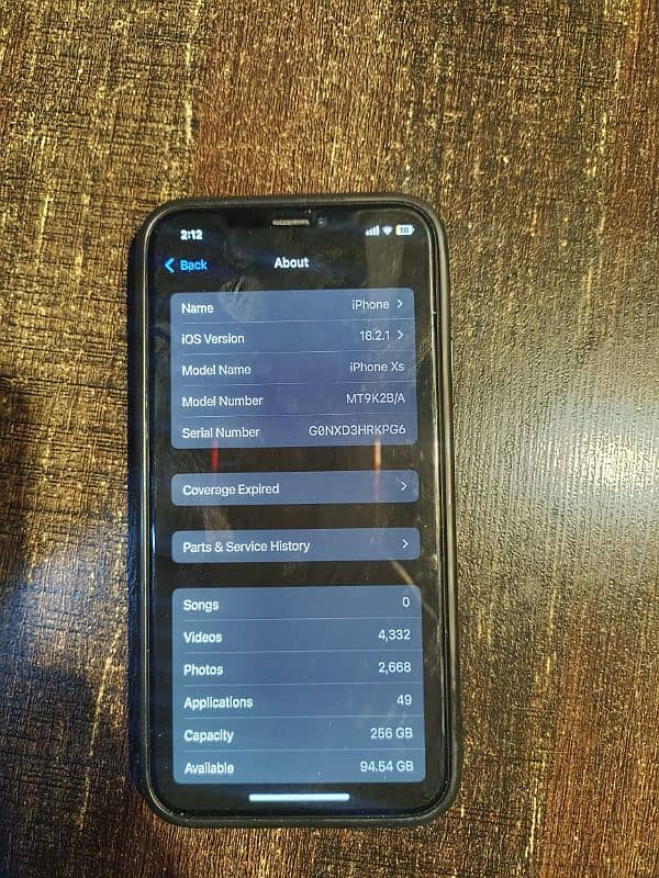 iphone xs gold PTA approved signal sim 0