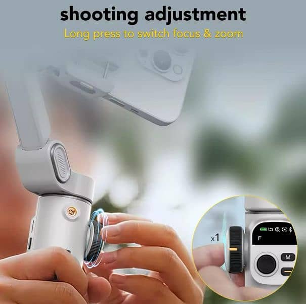 AOCHUAN Smart X2 Smartphone 3 Axis Gumball Stabilize For IPhoneAndroid 3