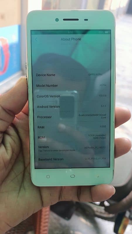 oppo A37 2GB Ram 16GB Room PTA approved just panel change hai box ni 0