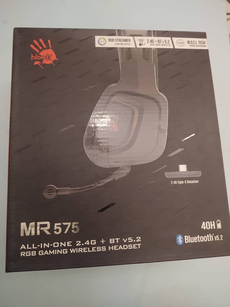 Bloody MR575 RGB Gaming Wireless Headset 2