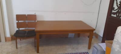 Dining Table, 6 Person, With 6 Chairs