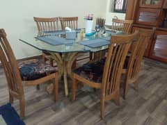 Dining table with 6 chairs