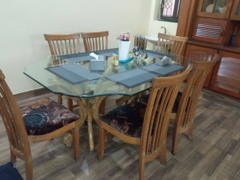 Dining table with 6 chairs 1