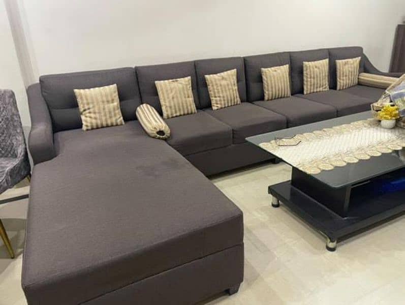 L Shape Sofa 7 Seater in Perfect Condition 1