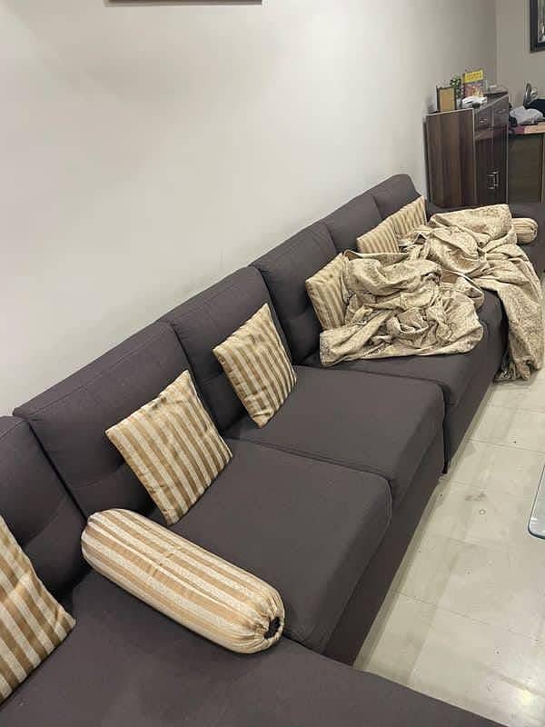 L Shape Sofa 7 Seater in Perfect Condition 2