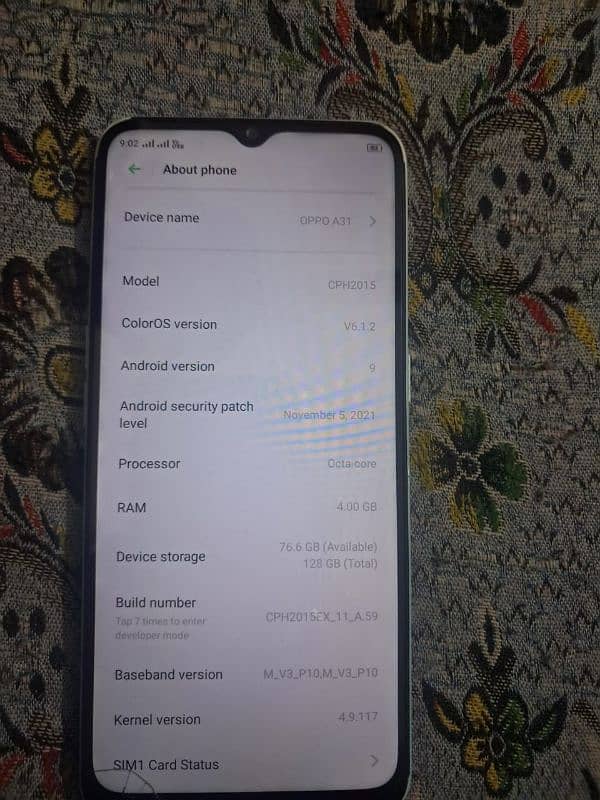 OPPO A31 10/10 CONDITION NO REPAIR CONTACT INFO:03147967018 2