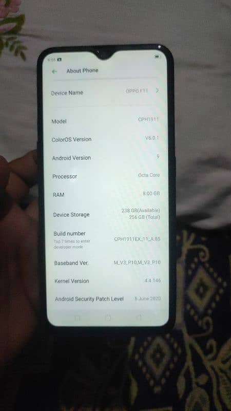 oppo F11.4/128 gb ma 6