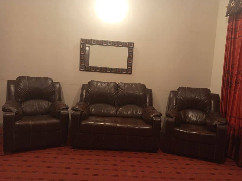 Genuine Luxury Sofa Relexer Brown   Colour 7 Seaters Sofa Set 3