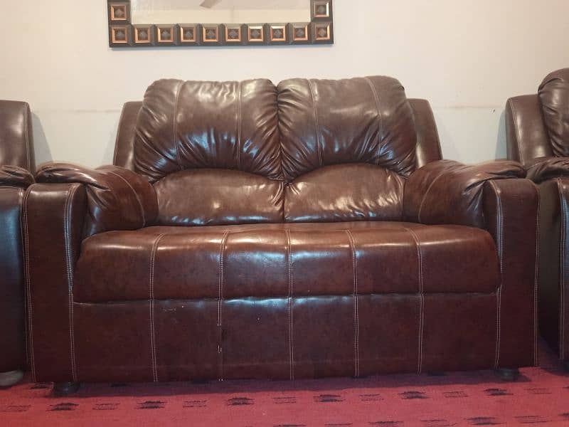 Genuine Luxury Sofa Relexer Brown   Colour 7 Seaters Sofa Set 7