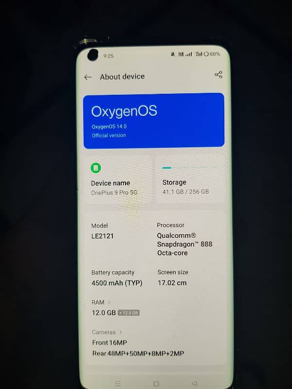 oneplus 9 pro 12gb read add pta approved 8