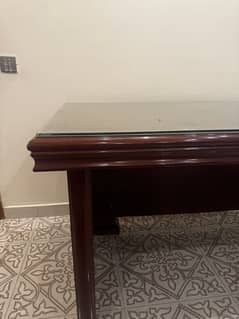 Executive office table with chair and two Side tables