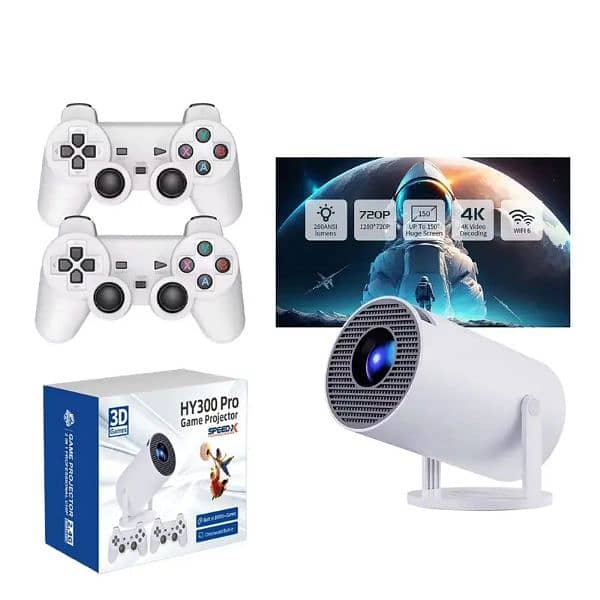 Speed-X HY300 Pro 280 ANSI 20000+ Game Console Android 11 4K Projector 7