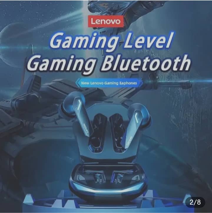 Lenovo GM2 Pro Wireless Gaming Earbuds – Bluetooth 5.3, Low Latency 1