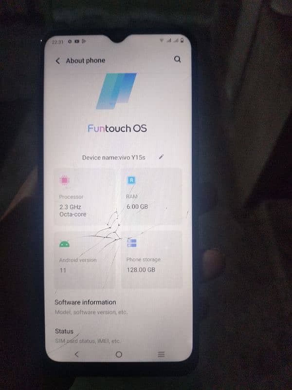 vivo y15s 6.128 0