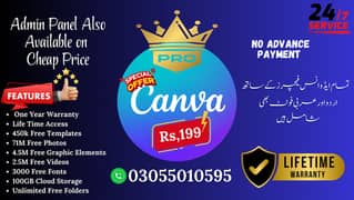 Canva Pro Available – Lifetime Plan for Just Rs. 200 Canva Services