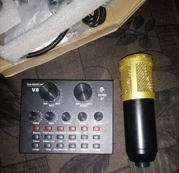 Microphone Condenser BM 800 (with V8 SoundCard) 1