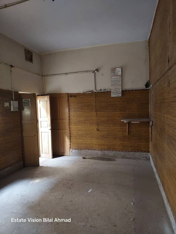 5 Marla single story old construction house available for rent in Y block Madina Town 2